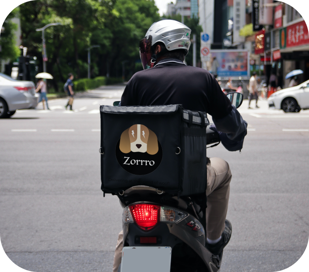 Delivery guy with a parcel